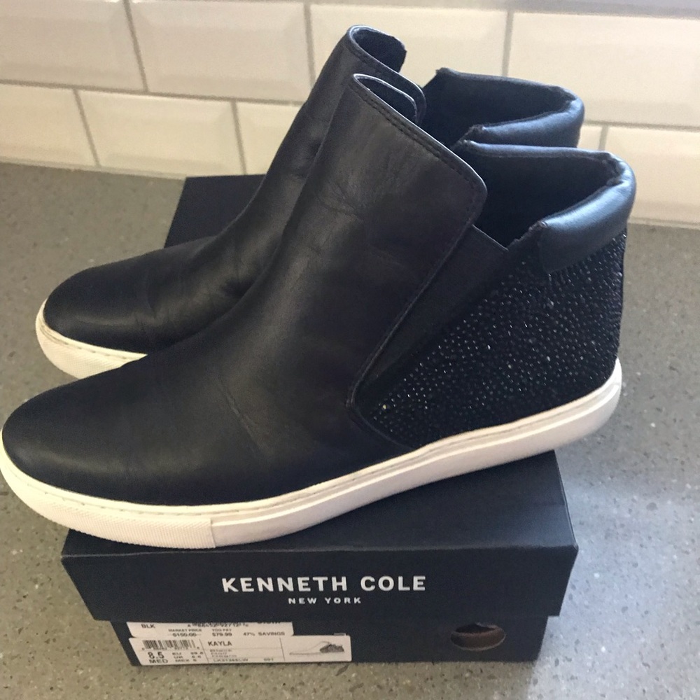 Kenneth Cole Ladies Jewel Embelished High Top